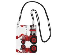 WYCZHY Sac à bandoulière pour téléphone portable avec impression tracteur de dessin animé avec bandoulière pour téléphone, passeport de marche, portefeuille, Noir , Taille unique