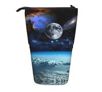 WYCZHY Space Planet Trousse à crayons avec motif planète spacieuse pour le travail, le bureau, les artistes, Noir , Taille unique, Organiseur de sac