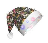 WYCZHY Thug Life Chapeau de Noël lumineux à LED avec 3 modes clignotants pour les vacances Halloween