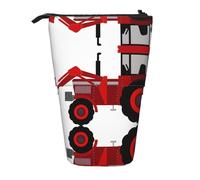 WYCZHY Trousse à crayons avec motif tracteur de dessin animé - Spacieuse - Pour le travail, le bureau, les artistes, Noir , Taille unique, Organiseur de sac