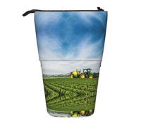 WYCZHY Trousse à crayons avec motif Tractor Farm - Pour le travail, le bureau, les artistes, Noir , Taille unique, Organiseur de sac