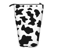 WYCZHY Trousse à crayons avec motif vache noire et blanche - Pour le travail, le bureau, les artistes, Noir , Taille unique, Organiseur de sac