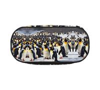 WYCZHY Trousse à crayons haute capacité avec motif pingouins heureux - Trousse à crayons - Trousse esthétique pour adultes, Noir , Taille unique, Organiseur de sac