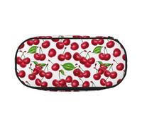 WYCZHY Trousse à crayons haute capacité Red Cherries - Trousse à crayons - Trousse esthétique pour adultes, Noir , Taille unique, Organiseur de sac