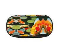 WYCZHY Trousse à crayons japonaise de grande capacité, motif carpes koï, trousse à stylos, fournitures esthétiques pour adultes, Noir , Taille unique, Organiseur de sac