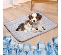 WYDDSX 2025 The Ultimate Cooling Pet Mat,Upgrade Washable Pet Cooling Mat for Dogs & Cats,Portable Dog Cool Bed for Summer (Grey,50 * 40cm)