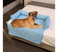 WYDDSX Pelsbarn Cooling Bed,Pelsbarn Cooling Dog Bed for Car,Self Cool Dog Sofa Mat with Ice Silk Fabric,Durable Anti-Scratch Gel Pad for Dogs Cats in Hot Summer (Blue,70 * 70cm)