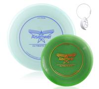 Wydexint Disque Frisbee 175g, Frisbee De Nuit, Ultimate Frisbee Disc, Ultimate Frisbee, Équipé d'une Boucle Frisbee Assortie, Pratique pour Le Transport, Les Jeux Nocturnes en Plein Air（ Vert clai）