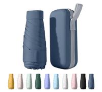 Wydexint Parapluie Compact et Pliable Anti UV Mini Avec Boîte de Voyage Imperméable et Coupe-Vent