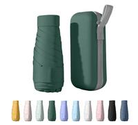 Wydexint Parapluie Compact et Pliable Anti UV Mini avec Boîte de Voyage Imperméable et Coupe-Vent