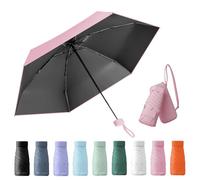 Wydexint Parapluie Compact et Pliable Anti UV Mini Imperméable et Coupe-Vent avec Boîte de Voyage