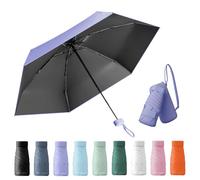 Wydexint Parapluie Compact Pliant Mini Anti UV Boîte Voyage Imperméable Coupe-Vent