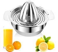 Wydexint Presse Agrume Manuel Inox, 400ml, Pour Citrons, Limes, Oranges, Pamplemousses Et Agrumes