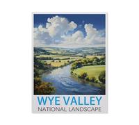 Wye Valley Paysage National，Jigsaw Puzzles Puzzle, 1000 Pièces en Papier Adultes Puzzles, Enfants Cerveau IQ Développement Cadeau（38x26cm）-HA21