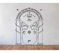WYFCL Le Seigneur des Anneaux Sticker Mural: Moria Black Lightning Door Art Sticker Mural Peinture Intérieure 50 * 70Cm