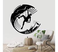 WYFCL Stickers Muraux, Escalade De Roche Vinyle Style Sports Extrêmes Décoration De La Maison Escalade Stickers Muraux Amovible Escalade Art Affiche 57 * 56 Cm