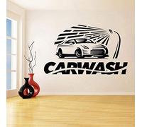WYFCL Stickers Muraux Stickers Muraux Papier Peint Lavage De Voiture Auto Garage Service Stickers Muraux Service De Lavage De Voiture Décoration Murale 70X42 Cm
