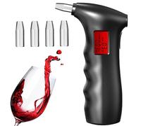 WYFCR Analyseur respiratoire, ethylotest electronique, Longue durée de Vie, Portable LED Digital Respiratory Alcohol Tester avec écran LED, analyseur respiratoire 5 bouches pour Usage Professionnel