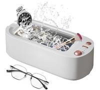 WYFCR Nettoyeur à ultrasons, Nettoyeur à ultrasons Professionnel Portable pour Lunettes Nettoyeur de Bijoux avec 3 réglages de Temps pour Bijoux, dentistes, Montres, Lunettes, têtes de Rasoir, bagues