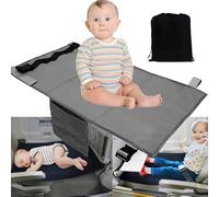 WYFCR Repose-Pieds d'avion pour Enfants, rallonge de siège d'avion pour Tout-Petits, Repose - Pieds d'avion hamac bébé Voyage Essentiel（Gris）