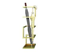 WYFFF Porte-Parapluie en Métal, Porte-Parapluie D'intérieur, Porte-Parapluie Doré, Porte-Parapluie Carré pour Porte D'entrée de Couloir