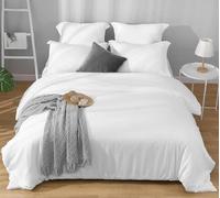 WYFKYMXX Protection Housse De Couette Imperméable Coton Ultra Doux Respirant Waterproof Duvet Cover avec Fermeture éclair pour Personnes âgées, Enfants, Animaux Domestiques (Blanc,230x220cm)