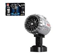 WYFTOY Blocs de construction de moteur d'avion qui fonctionnent avec un moteur turbo pour adulte, construisez votre propre moteur STEM (1813 pièces)