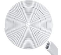 WYFZ 10M Protecteur de Porte de Voiture pour Alfa Romeo 159 156 Giulietta Mito Giulia Spider Brera, Protections Bord Portière Anti-Fuite Protecteurs de Bord en Caoutchouc Coffre Capot,White