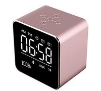 WYGC Horloge Numérique， Bluetooth L' Audio Mini Extérieur Portable Subwoofer Petit Son Multifonction Miroir Réveil Orateur Réveil Électronique Réveil électronique (Color : NZ01)