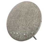 WYGC Speakers Enceinte Bluetooth Portable 12W en Tissu Portable sans Fil Couverture en Tissu Musique D'intérieur TF AUX Haut-Parleur Rond pour iOS, Android et Smartphone (Couleur : Marron)