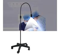 WYHBXD Lampe D'Examen MéDicale Mobile De Type Col De Cygne Flexible Sur Pied Pour GynéCologie, Lampe D'Examen GynéCologique, Base LestéE Pour GynéCologie, Dentisterie, Lampe Sans Ombre
