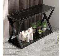 WYHBXD Support pour Aquarium, Grand en MéTal Robuste pour De 20 Gallons, éTagèRe pour Terrarium Tortue, pour Reptile avec Plateau Pierre FrittéE(Black,60x40x71cm/24x16x28)