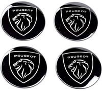 WYHHL 4 pièces Voiture Cache-Moyeux 56mm pour Peugeot New 5008 4008 3008 2008 508 408 308 208 RCZ 56mm, Cache Moyeu Capuchons Cache de Roue Centrale Jante Centre D'Emblème Accessoires,Normal-A