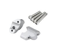 WYHJIUY Adaptateur D'extension Pince Barre Poignée Traînée Rehausseur Guidon Moto pour Multistrada pour V4S Support Guidon(White)