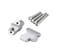 WYHJIUY pour Multistrada pour V4 S pour Rallye Pikes Peak Moto Guidon Riser Glisser Poignée Barre Pince Étendre Adaptateur Support Guidon(White)