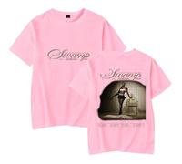 WYHMCNHM DOECHII Live from The Swamp Tour 2025 T-Shirts Femmes Vêtements Tendance Décontracté Haut à manches courtes, rose, M