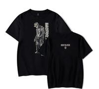 WYHMCNHM Don Toliver Merch Hardstone PSYCHO DEAD MAN'S CANYON T-shirts Merch Femmes Vêtements Tendance Décontracté Haut à manches courtes, Noir , XXL