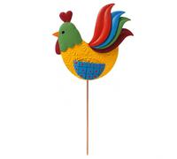 Wyhqgn Tige à Planter Décorative Extérieure en Fer avec Figure Poulet Originale pour Jardin Fleuri et Balcon