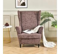 WYJHNLBEDC 2 pièces Housse élastique pour fauteuil à oreilles, Protège-fauteuil élastique pour fauteuils à oreilles/fauteuils lounge extérieur/fauteuils de salon/canapé 1 place