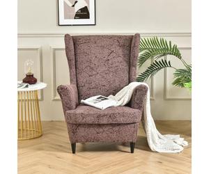 WYJHNLBEDC 2 pièces Housse élastique pour fauteuil à oreilles, Protège-fauteuil élastique pour fauteuils à oreilles/fauteuils lounge extérieur/fauteuils de salon/canapé 1 place