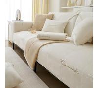 WYJHNLBEDC Couverture de canapé, 1/2/3 places, super douce, en forme L/U, protection contre les chiens et chats, en polaire, chaude, pour canapé d’angle, 90 x 90 cm