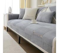 WYJHNLBEDC Couverture de canapé, 1/2/3 places, super douce, en forme L/U, protection contre les chiens et chats, en polaire, chaude, pour canapé d’angle, 110 x 240 cm