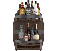 WYJREES Étagère murale vintage pour le rangement de la cuisine, pour bar à liqueur, vin, bourbon, décoration d'intérieur