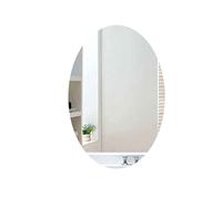 WYJRO Miroir Ovale de Salle de Bain sans Cadre avec Fixations murales pour la décoration de la Maison,40 * 25CM/15.7''*9.8''