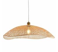 WYJYANC Lampe À Suspension Chinoise en Bambou, Lustre d'art pour Salon De Thé Et Restaurant, Luminaire Décoratif pour Chambre À Coucher chez L'habitant, Lampes Suspendues en Bambou pour Escalier