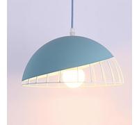 WYJYANC Suspension De Salle À Manger Nordique, Suspension Creuse À Une Tête, Luminaire Décoratif Simple Pour Chambre À Coucher, Abat-jour Créatif En Métal Style Macaron, Plafonnier Pour Bar Restaurant