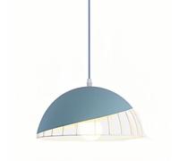 WYJYANC Suspension Nordique Simple, Abat-Jour Semi-Circulaire Creux en Aluminium avec Macarons Colorés, Lustre Créatif pour Restaurant, Bar, Magasin, Bureau, Îlot De Cuisine
