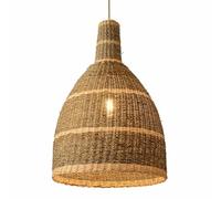 WYJYANC Suspensions Boho, Lustre en Rotin Tissé À La Main, Lampes Suspendues À 1 Tête, Lampe Suspendue en Osier E26, Abat-Jour en Osier E26, Luminaire De Plafond, pour Salon, Cuisine, Salle À Manger