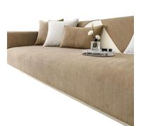 WYJZALLL Chenille Sofa Cover,Non-Slip Waterproof Couch Cover,Soft All-Season Furniture Protector,Pet-Friendly & Machine Washable(C,70x180cm/28x71in)