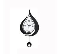WYJZALLL Large Wall Clock, Creative Water Drop Pendulum Clock, Large Silent Wall Clock, Battery Operation Watch for Bedroom Office Living Room (Size : B)